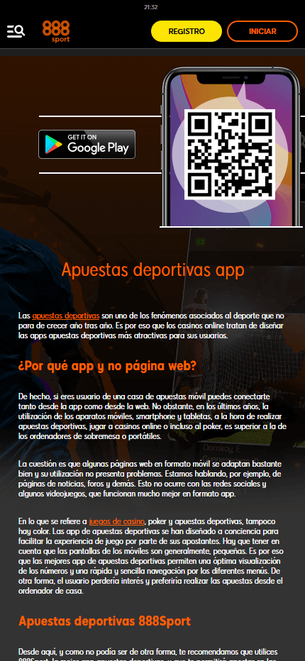 888Sport App Spain (Mobile screen) apuestalegal24.com