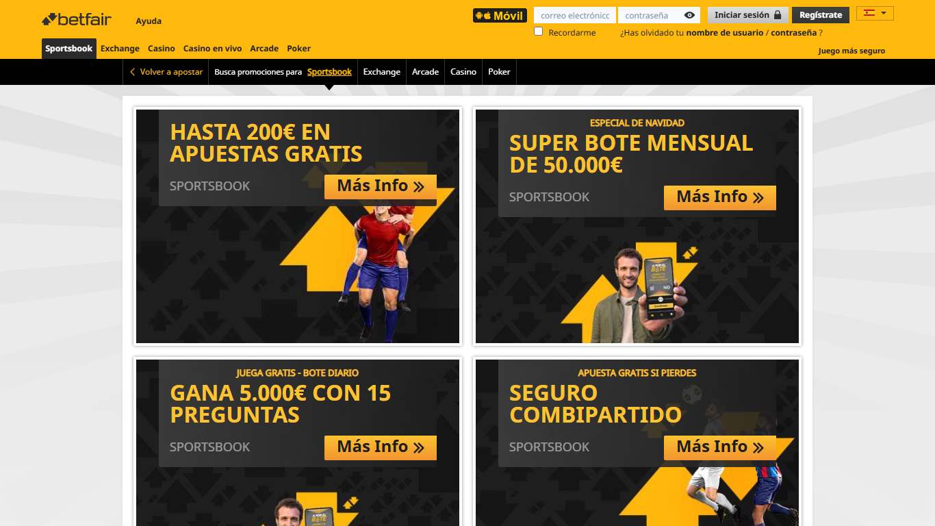 Betfair Sport Betting Bonuses Spain, apuestaes.tv