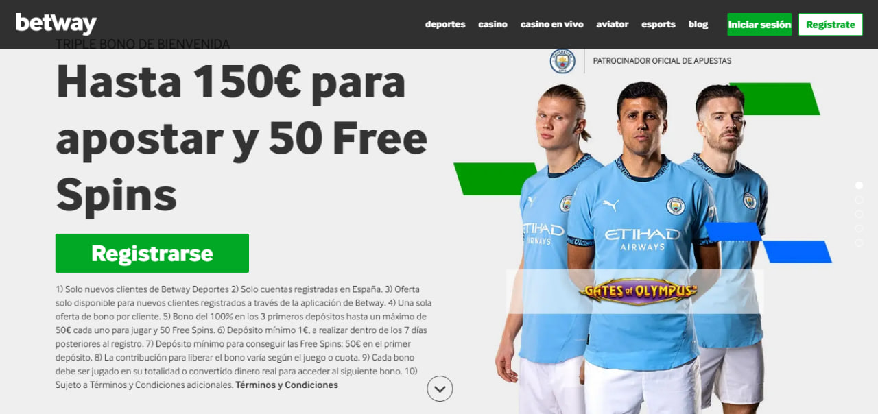 Bonos y promociones Betway