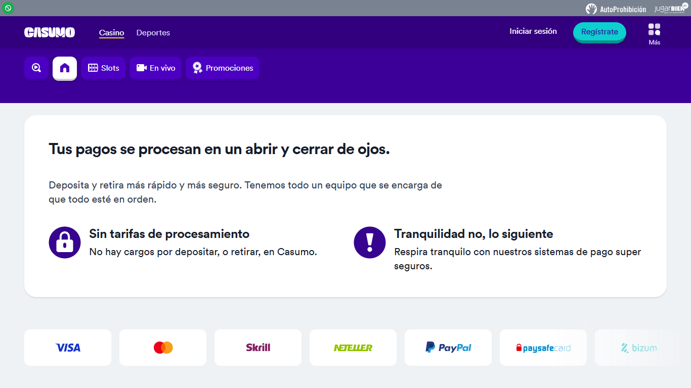 Casumo Payment