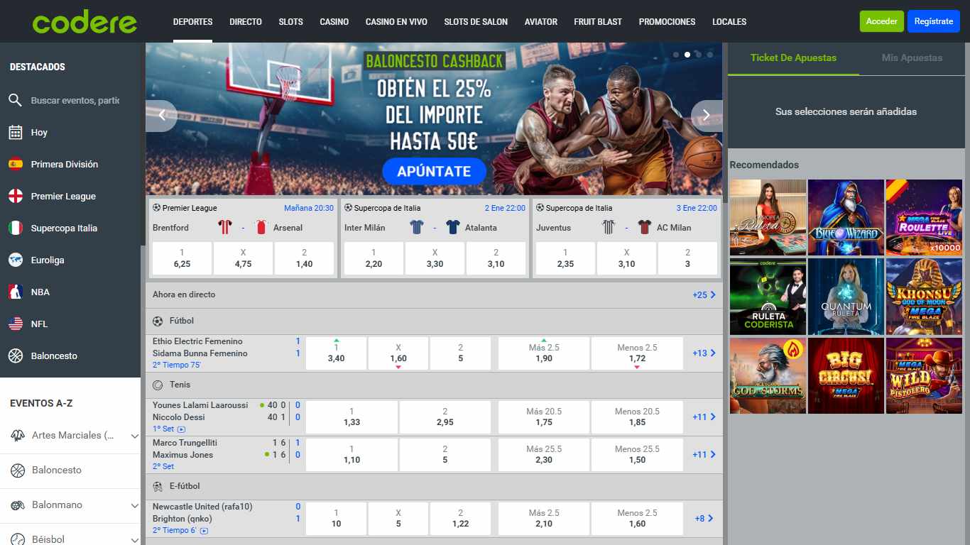 Codere Sport Betting Spain