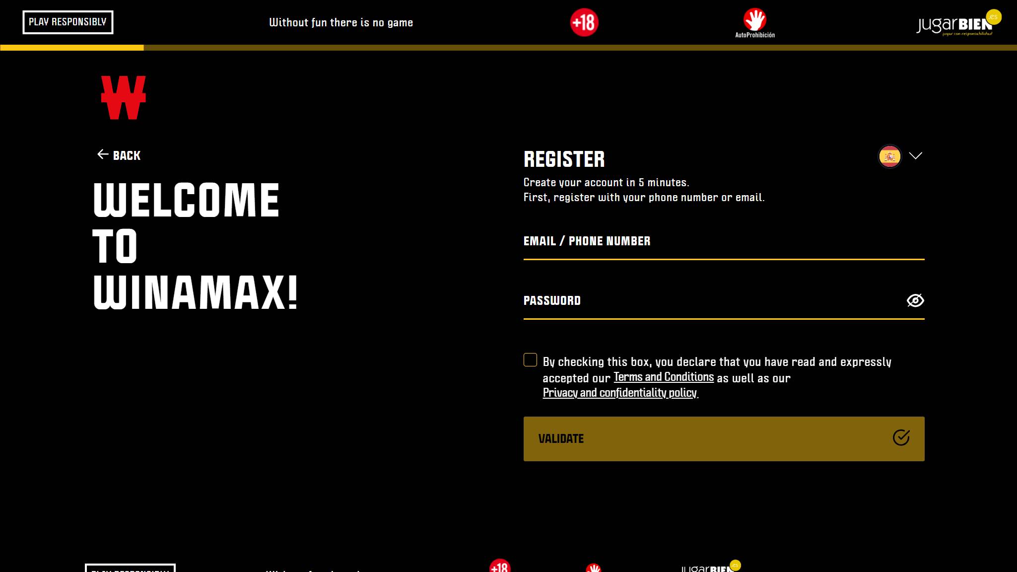 registration Winamax allbets