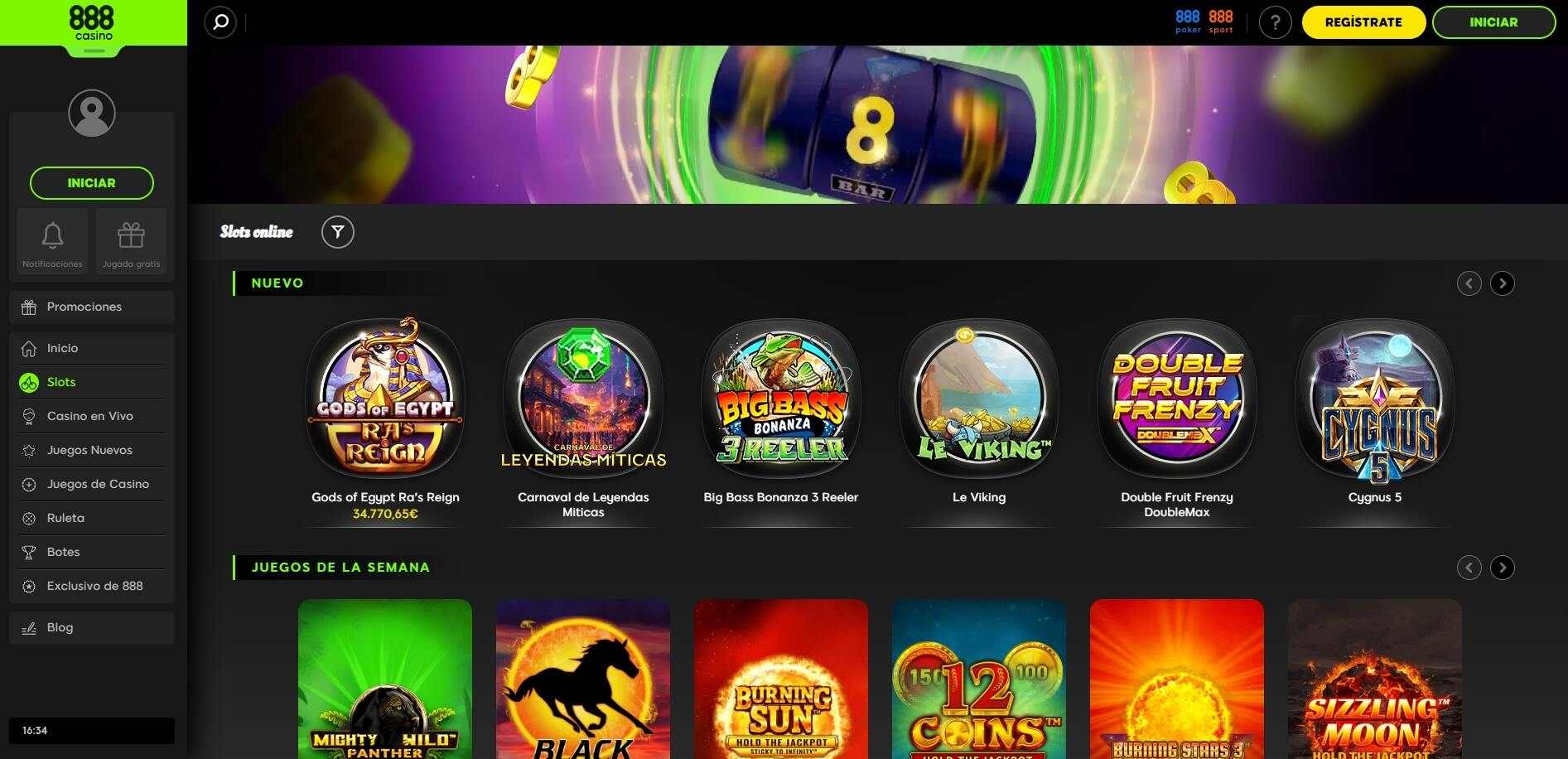 888Casino slots pc