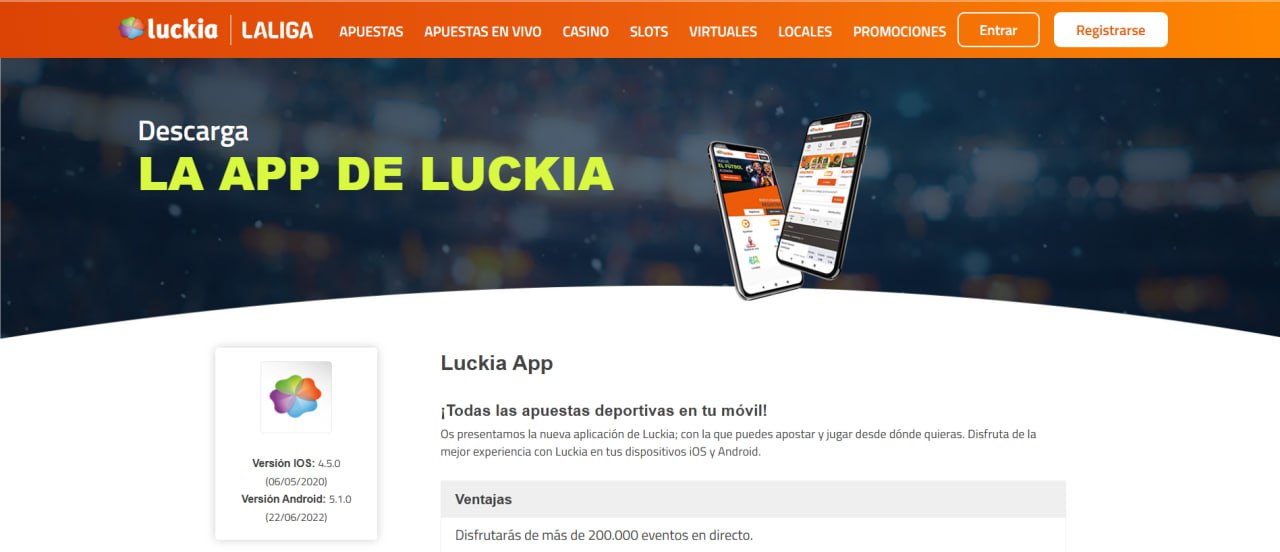 App móvil Luckia Casino