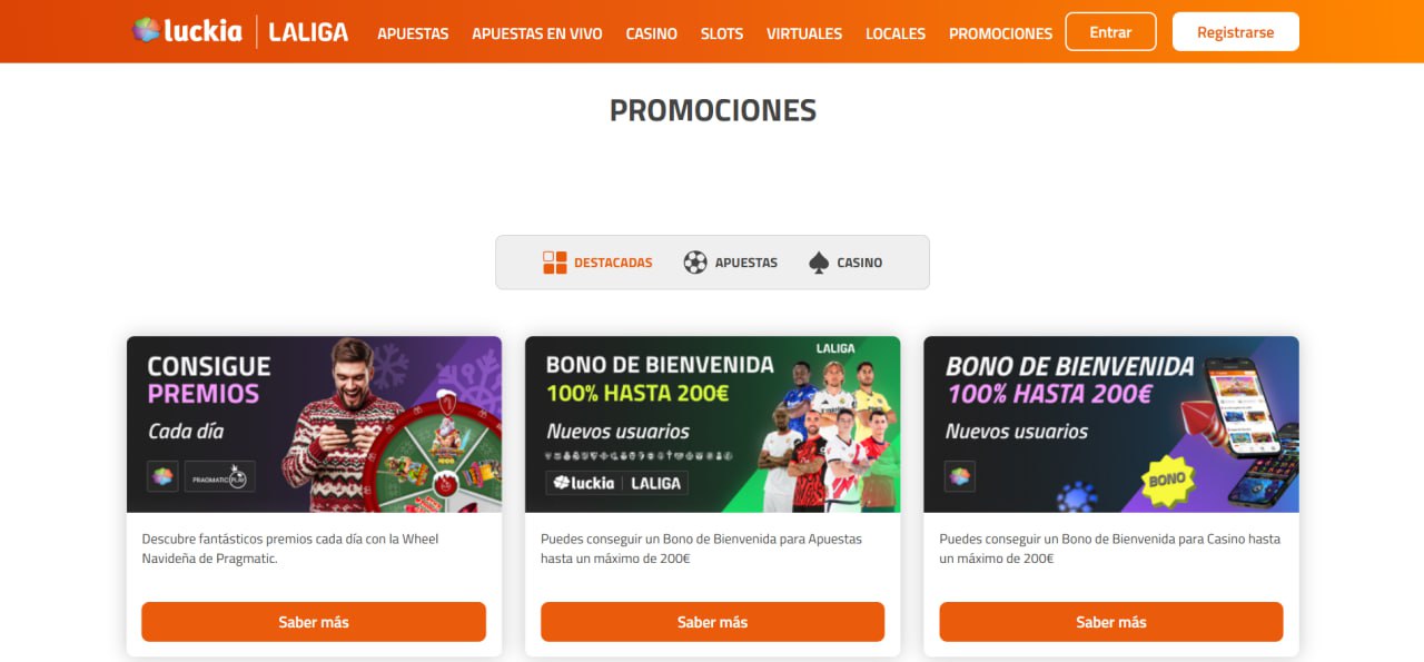 Bonos y promociones Luckia Casino