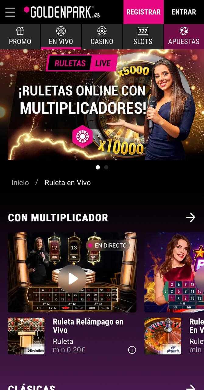 Casino en vivo Goldenpark Casino Mobile