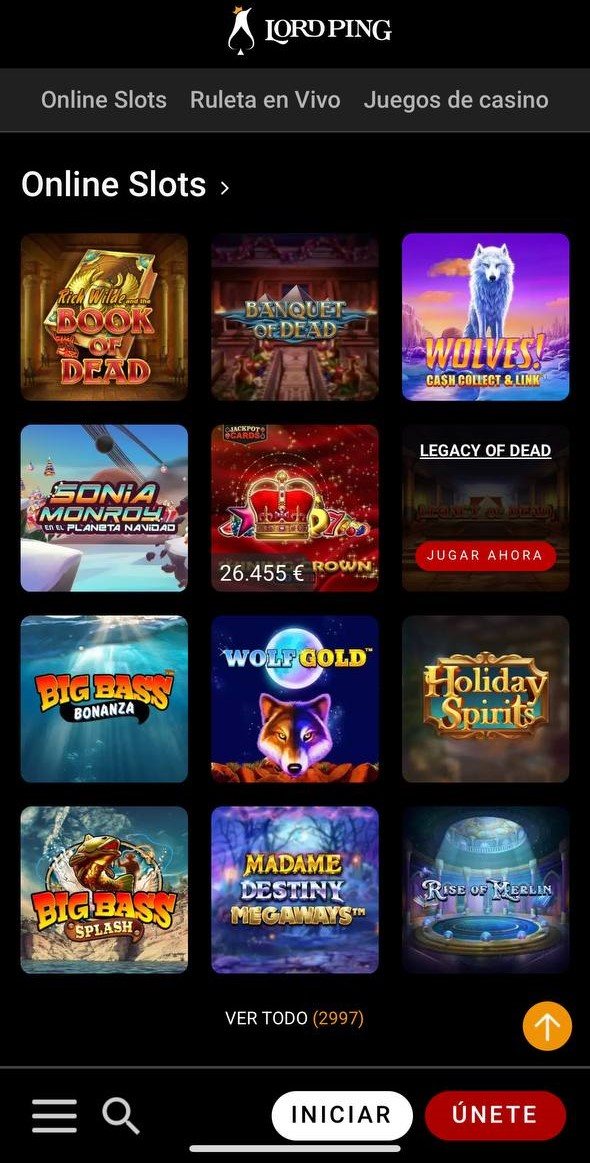 Lord ping slots movil