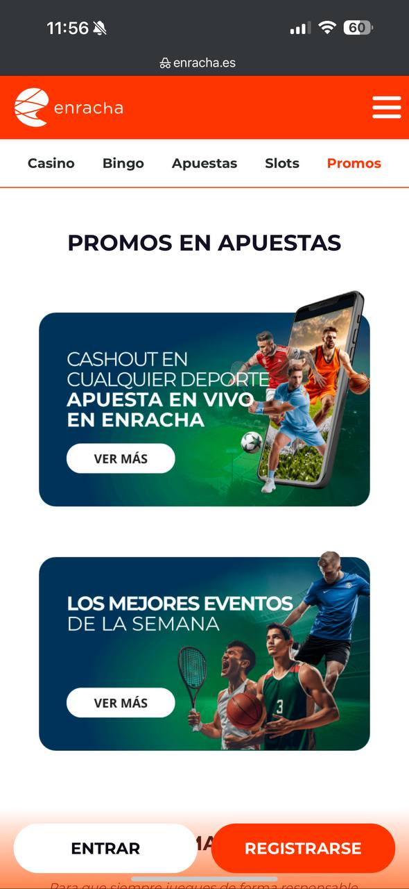 Promociones en Enracha Apuestas