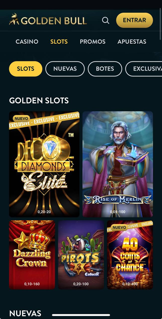 Slots en Goldenbull Casino