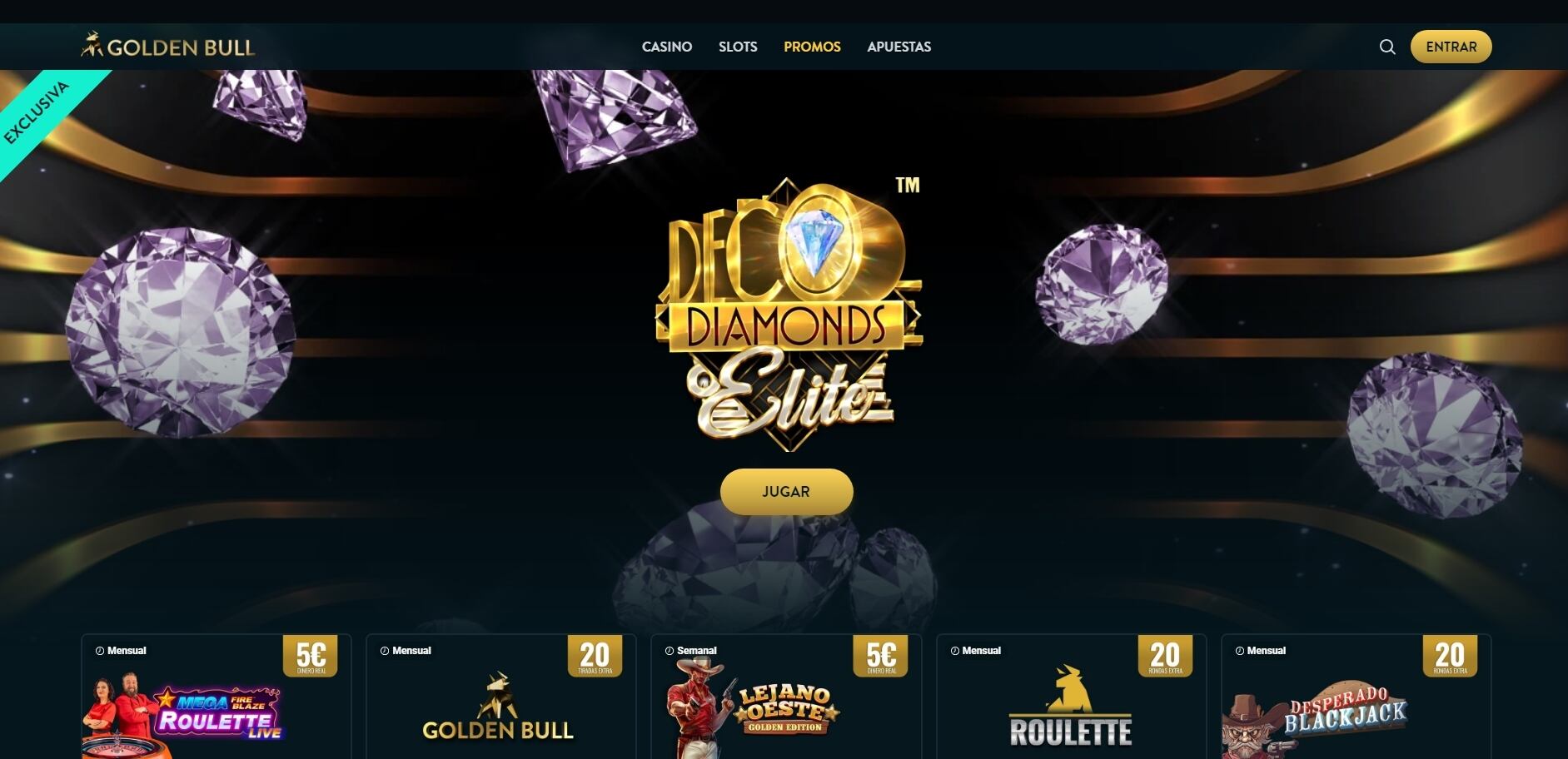 Promociones en Goldenbull Casino