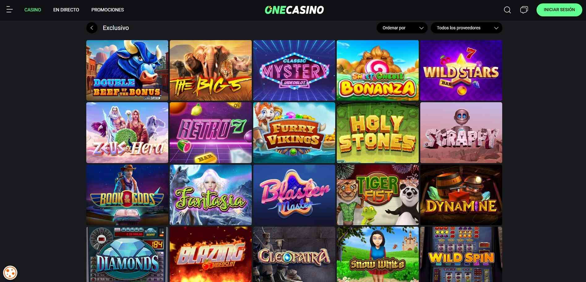 Slots exclusivos en One Casino