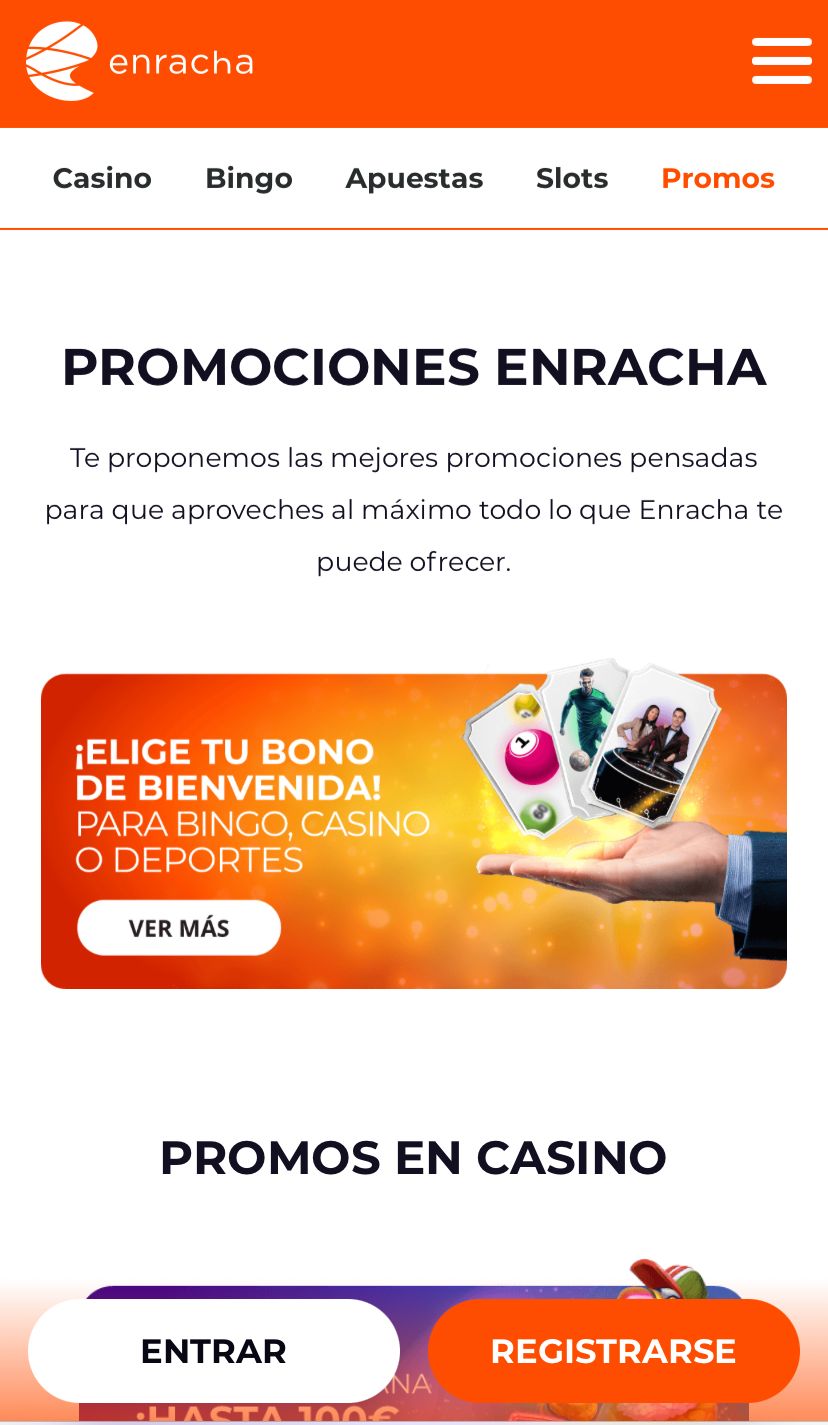 Promociones de Enracha Casino