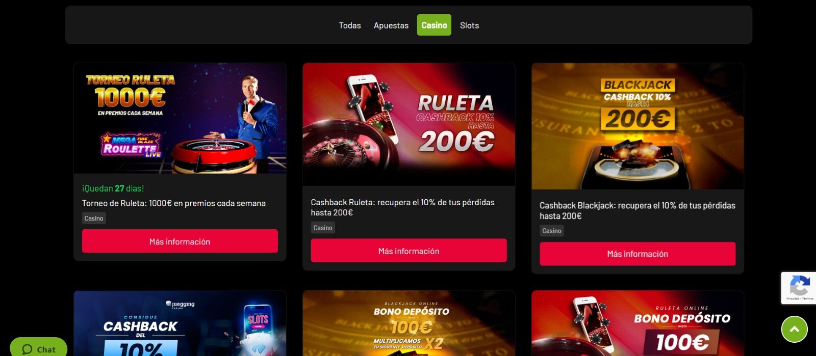 Promociones en Juegging Casino