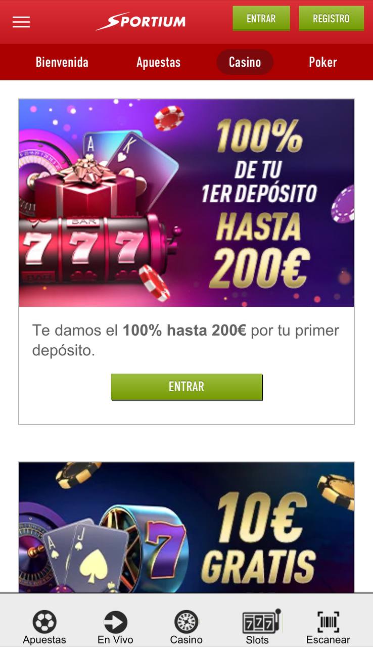 Promociones de Sportium Casino